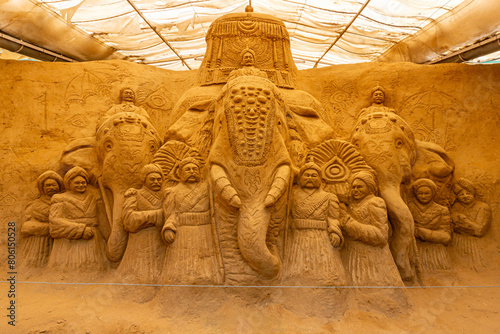Sand sculptures or Sand art at Mysore Sand Sculpture Museum is the first sand sculpture museum in India, located in Mysore, Karnataka.
