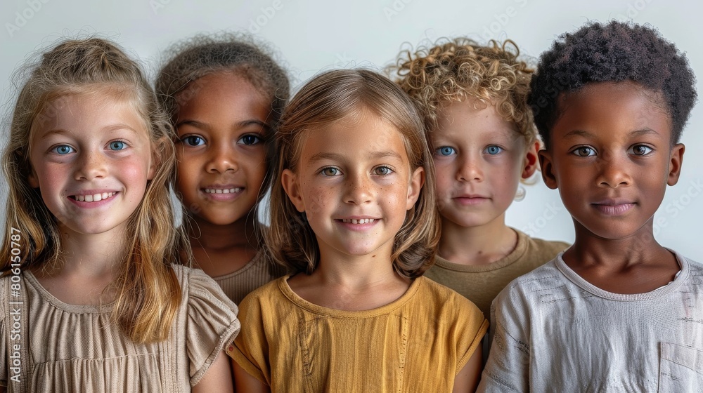 Diverse Children Smiling Together Diverse Children Smiling Together