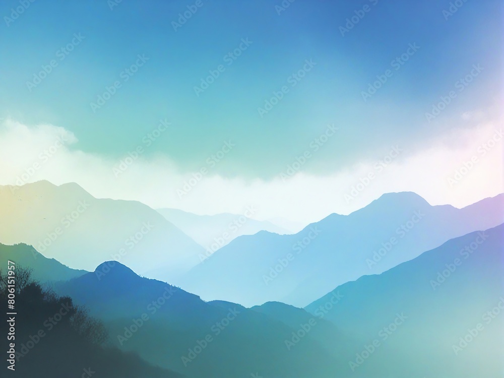 Fototapeta premium mountains in the morning