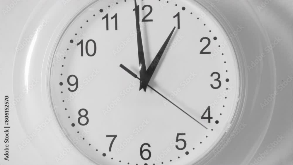Wall watch counts time fast, time lapse 4k Wall watch counts time fast, time lapse 4k