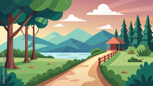 A serene and peaceful walking trail at a retreat center where individuals can take a quiet moment for themselves and enjoy the beauty of their.