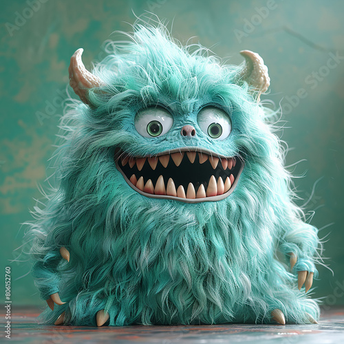 3d photo of monster made with generative AI