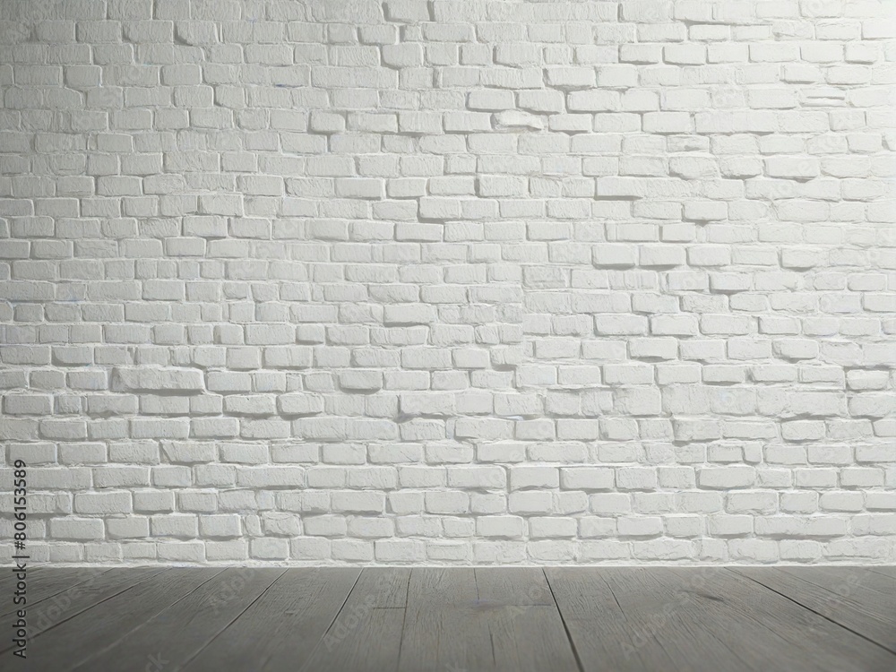 white brick wall and floor white brick wall and floor