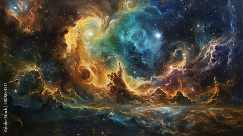 Enigmatic Cosmos Exploring the Depths of Cosmology © Arti