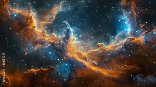 Starry Cosmos Celestial Nebulae © Arti