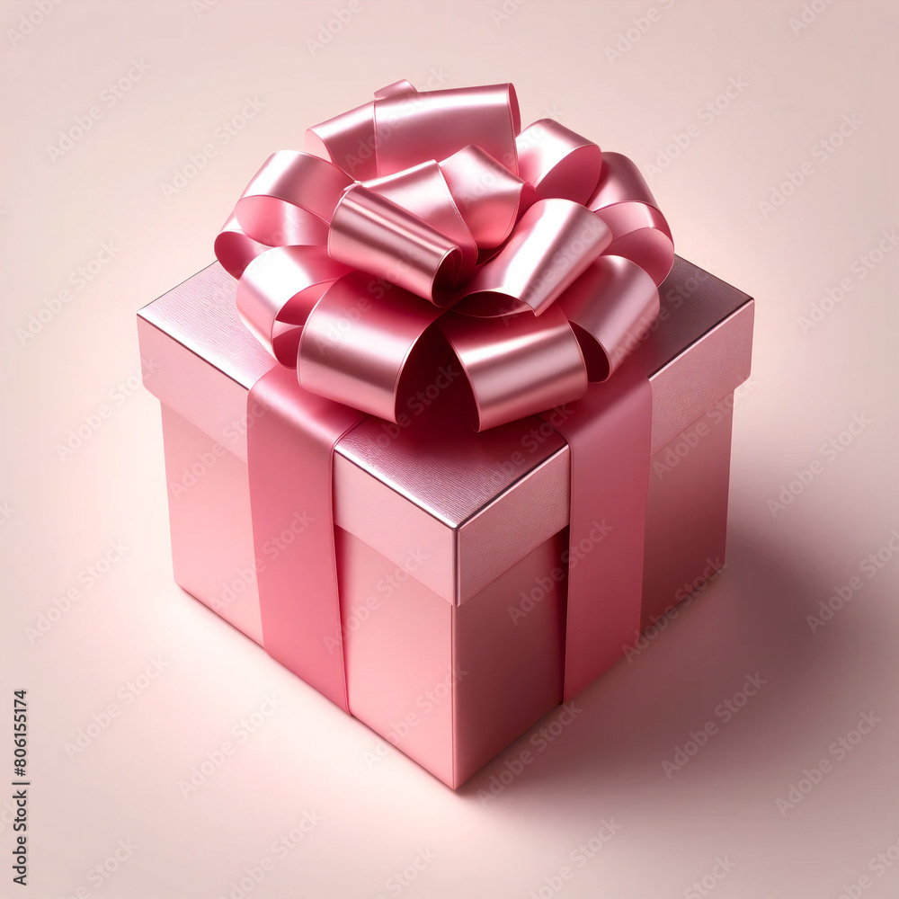 Obraz premium プレゼントボックス(ピンク). gift box. AI generated.