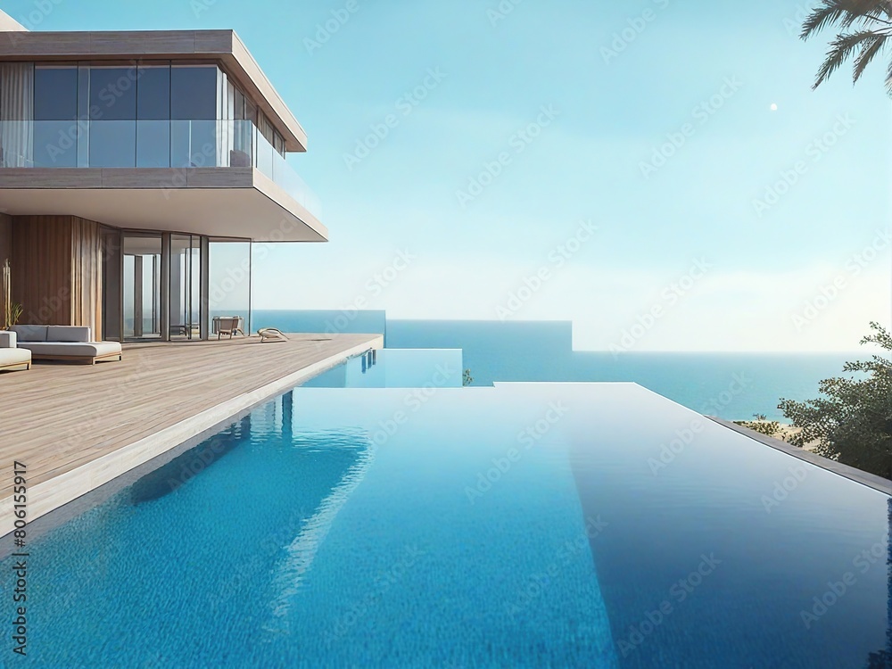 Fototapeta premium pool in the resort