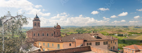 Castelnuovo Calcea panorama, Piedmont, Italy