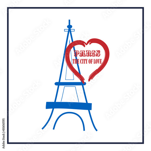 Paris city of love sign in square
