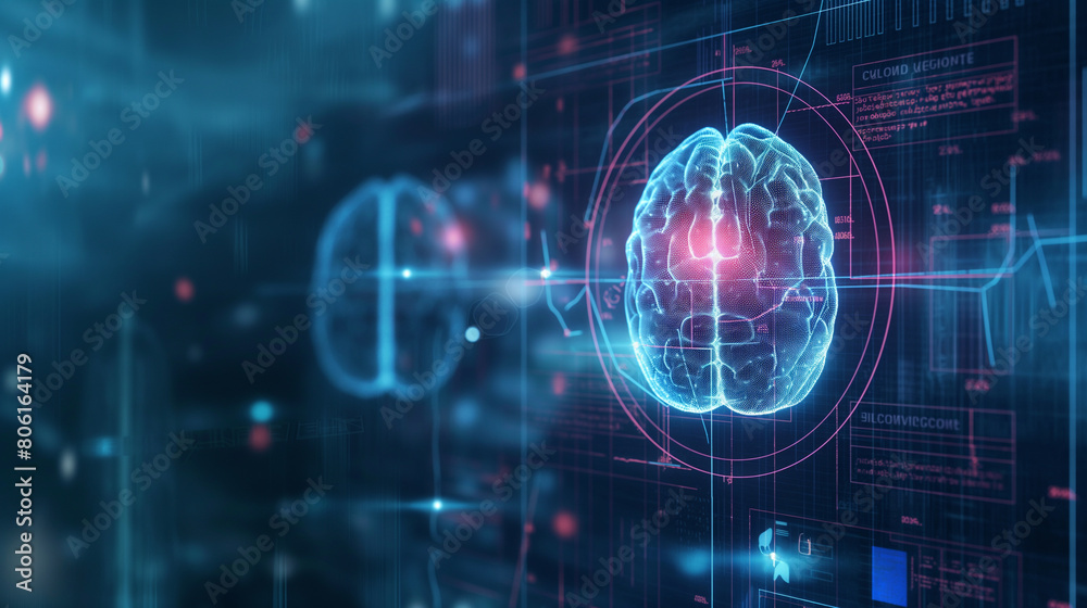 X-ray of a person's head and brain in medicine, science and education. MRI brain background. magnetic resonance imaging X-ray shooting X-ray of a person's head and brain in medicine, science and education. MRI brain background. magnetic resonance imaging X-ray shooting