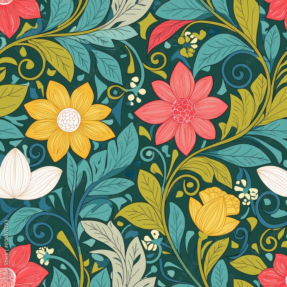 seamless floral pattern seamless floral pattern