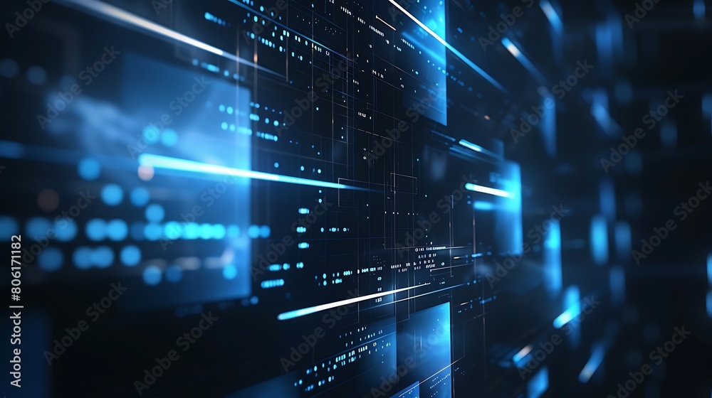 Futuristic Cyber Monday Banner with Dynamic Design Futuristic Cyber Monday Banner with Dynamic Design