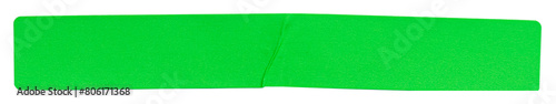 Transparent png of fluorescent green rectangular paper sticker label.