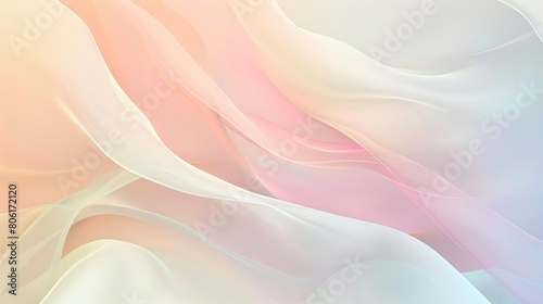 Background abstrak minimalis dengan elemen soft pastel menampilkan vas putih satu bunga serta photo