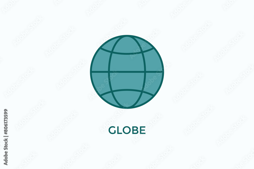 Globe Vector Icon Or Logo Sign Symbol Illustration Globe Vector Icon Or Logo Sign Symbol Illustration