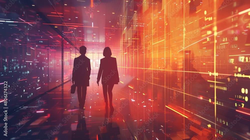 people networking in digital world, communication in cyberspace, silhouette of group of people in futuristic environment, technology concept people networking in digital world, communication in cyberspace, silhouette of group of people in futuristic environment, technology concept