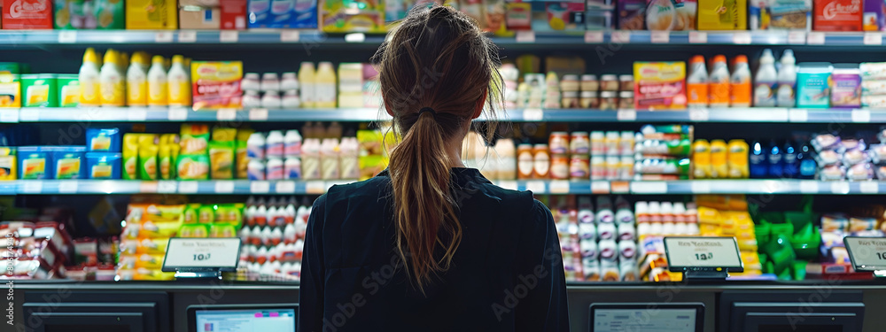 woman in supermarket
