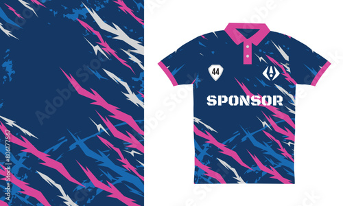 Sublimation soccer basketball gar Jersey garments claw ripped neon color combination vector background blue pink, modern classic pattern texture, abstract sport t shirt 
