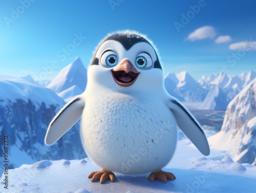  Meet the new face of winter fun  This adorable penguin is ready to hit the slopes and have a blast. Don t miss out on all the fun  