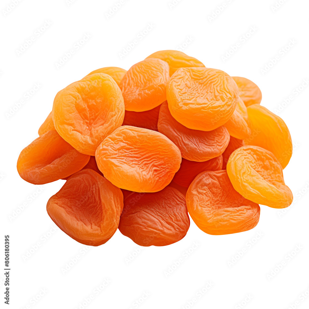 Dried apricot isolated on transparent background Dried apricot isolated on transparent background