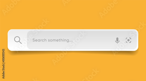 Search Bar with suggestions for UI UX design and web site. Search Address and navigation bar icon. Collection of search form templates for websites. Search engine web browser window template.