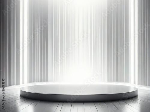 empty stage with spotlight