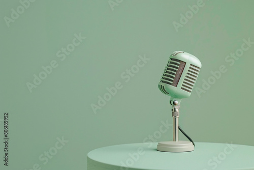 Retro Microphone Mockup For Music Enthusiasts