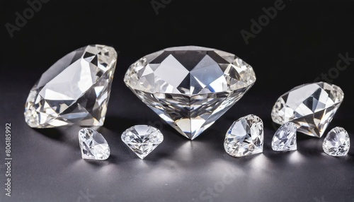  Set of diamonds; Diamonds texture poster with copy space.