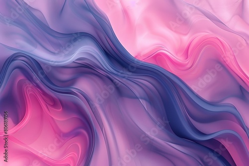 Abstract background with pink and purple gradient wavy shapes