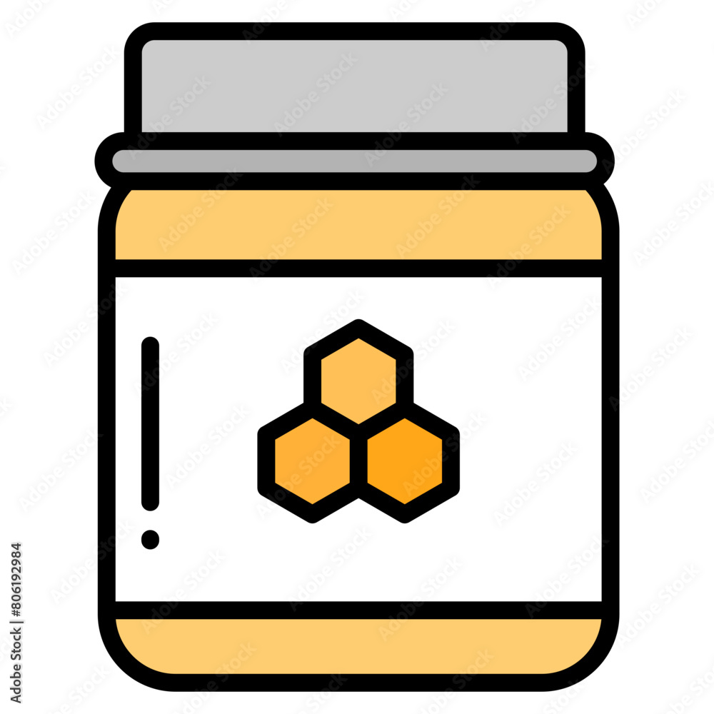 Honey Jar Icon Element For Design Honey Jar Icon Element For Design