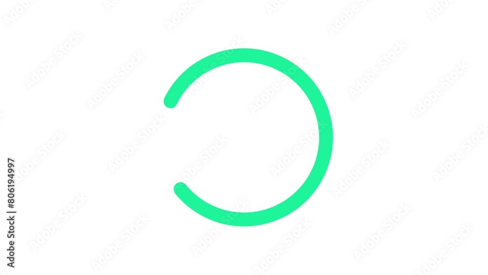 loading circle upload or download animation Waiting symbol with Alpha Channel