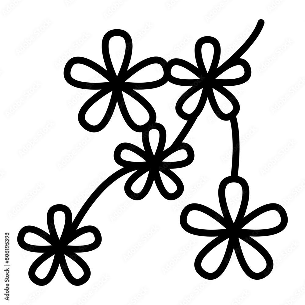 Fototapeta premium Sakura icon