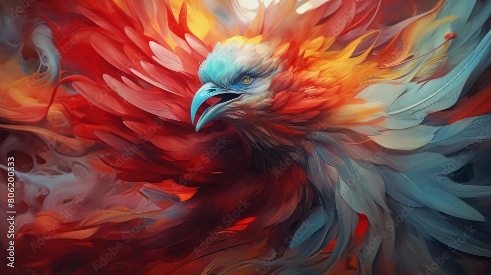 Obraz premium Imagine Financial Trends from a birds-eye view