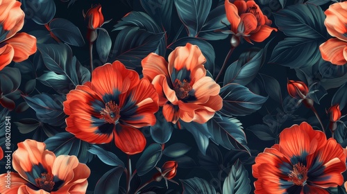 Wallpaper Mural flower background. floral in summer background. Spring Meadow. Colorful flower background. Floral background for fashion, tapestries, prints. flowers bouquet wallpaper. Torontodigital.ca