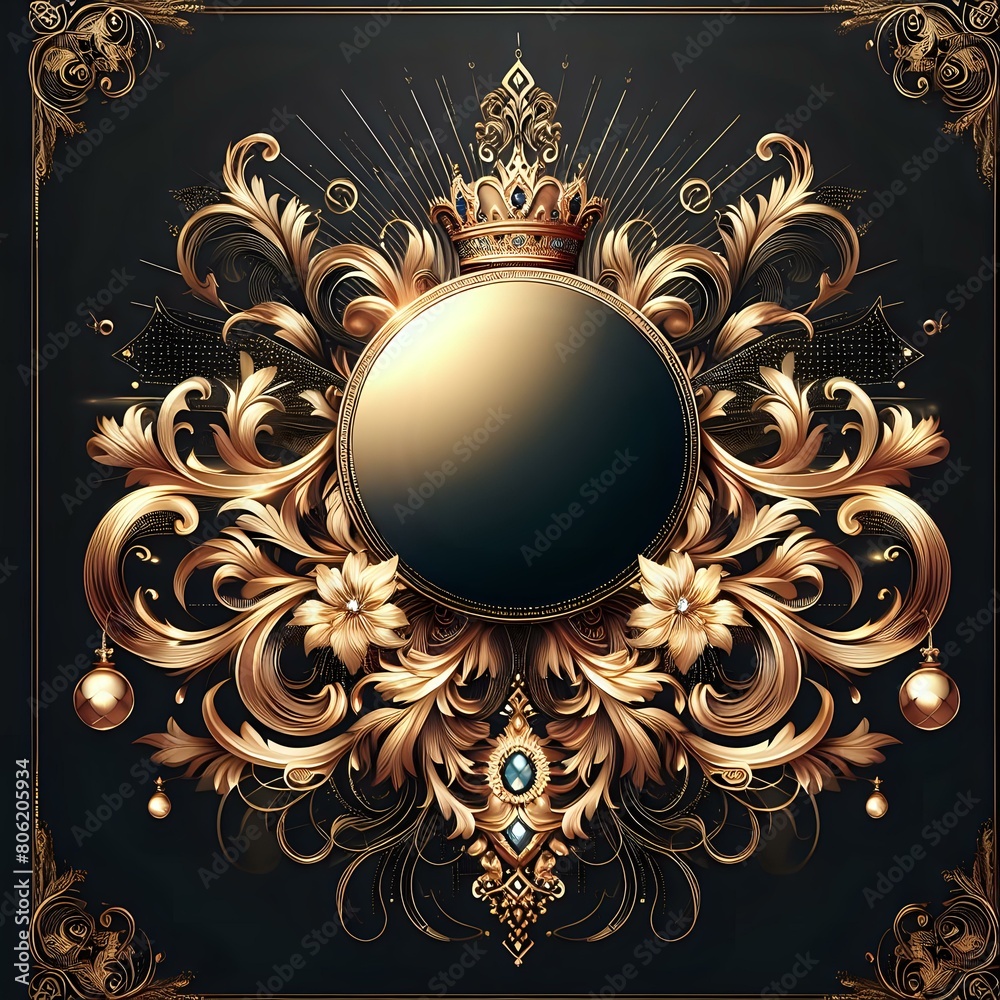 Ornate Baroque Style Mirror Ornate Baroque Style Mirror