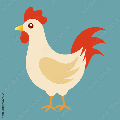 hen and chicken vector art