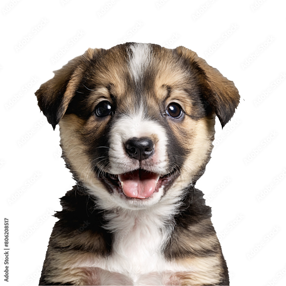 brauner hund dog puppy portrait isolated transparent