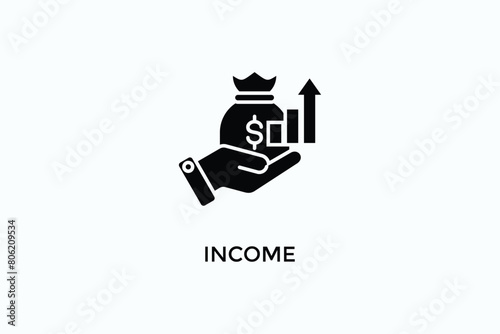 Income Vector Icon Or Logo Illustration