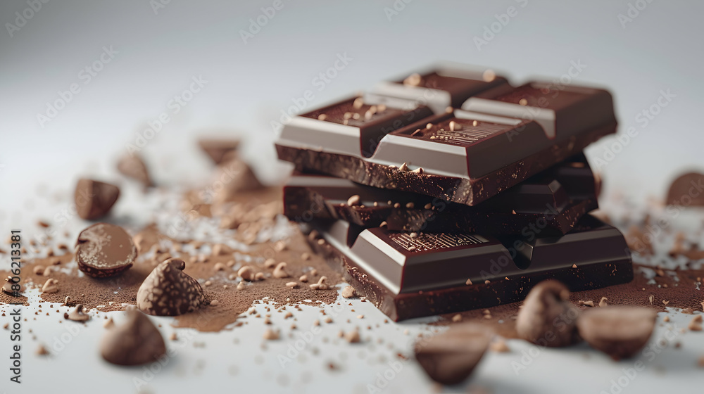 3D Animated Explainer Video: The Health Benefits of Dark Chocolate in Isometric Scene