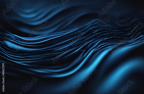 Blue Waves on Black
 photo