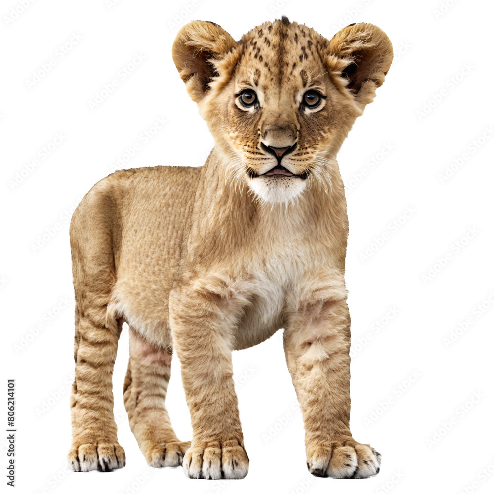 baby llion standing isolated transparent photo baby llion standing isolated transparent photo