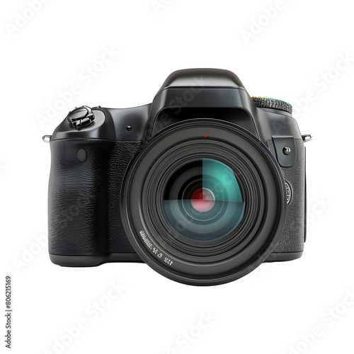 Digital Camera Isolated on Transparent Background. PNG.