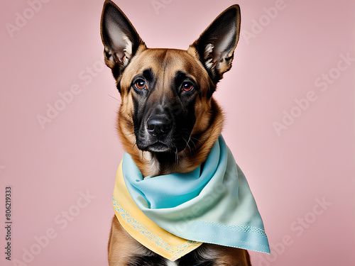 portrait of a belgian malinois dog