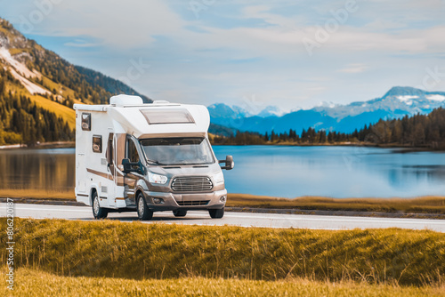 Exploring the Wilderness with a Panoramic RV Journey. Wanderlust on Wheels