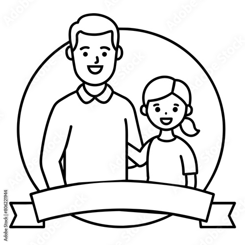 Honor Dad's Love Heartfelt Vector Art for Father's Day Celebration