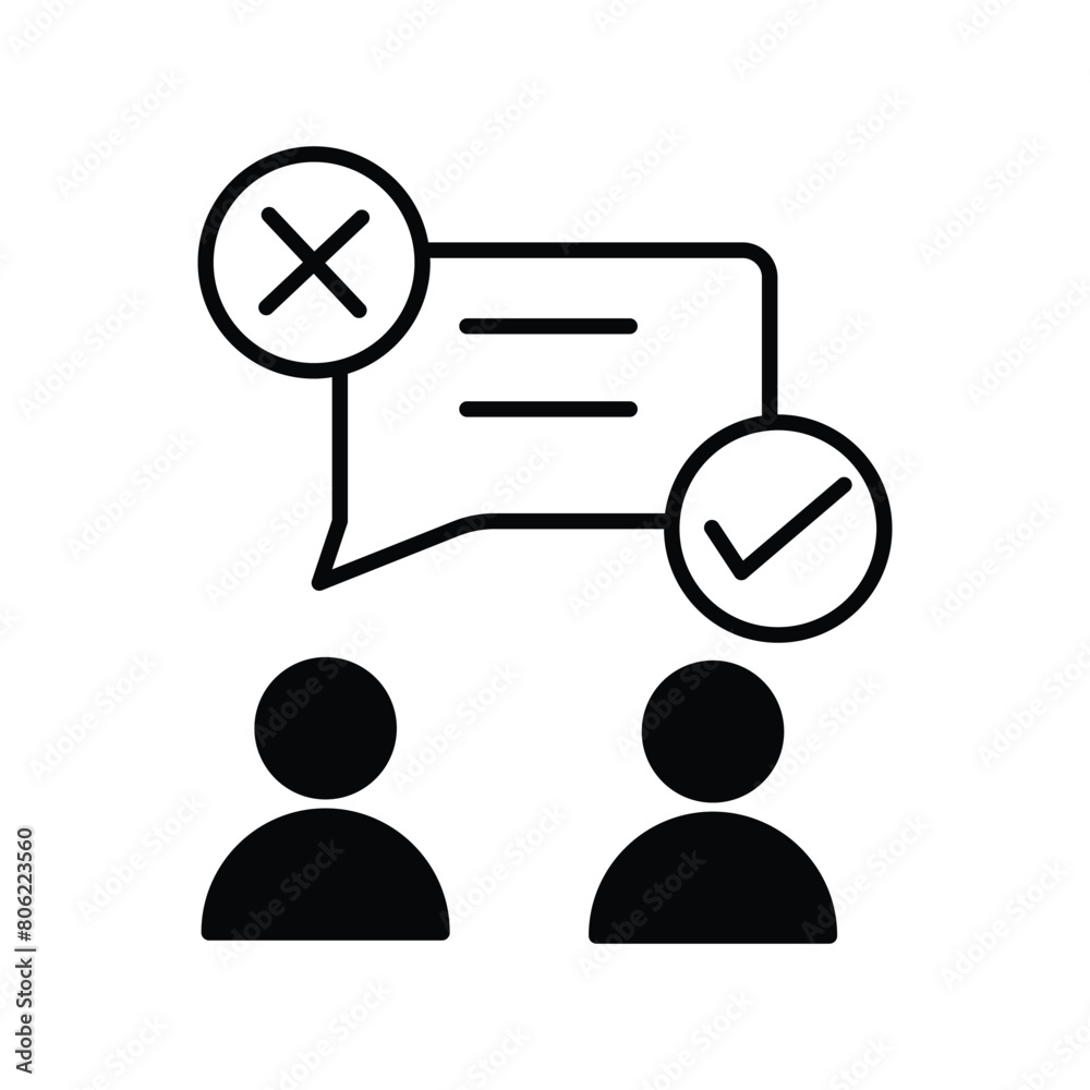 public opinion icon with white background vector stock illustration public opinion icon with white background vector stock illustration