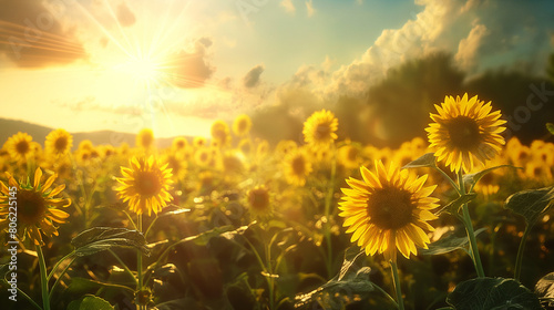 field of sunflowers