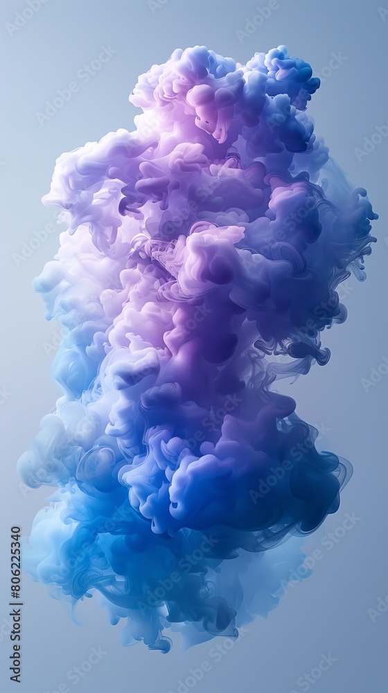 Colorful smoke on white background Colorful smoke on white background