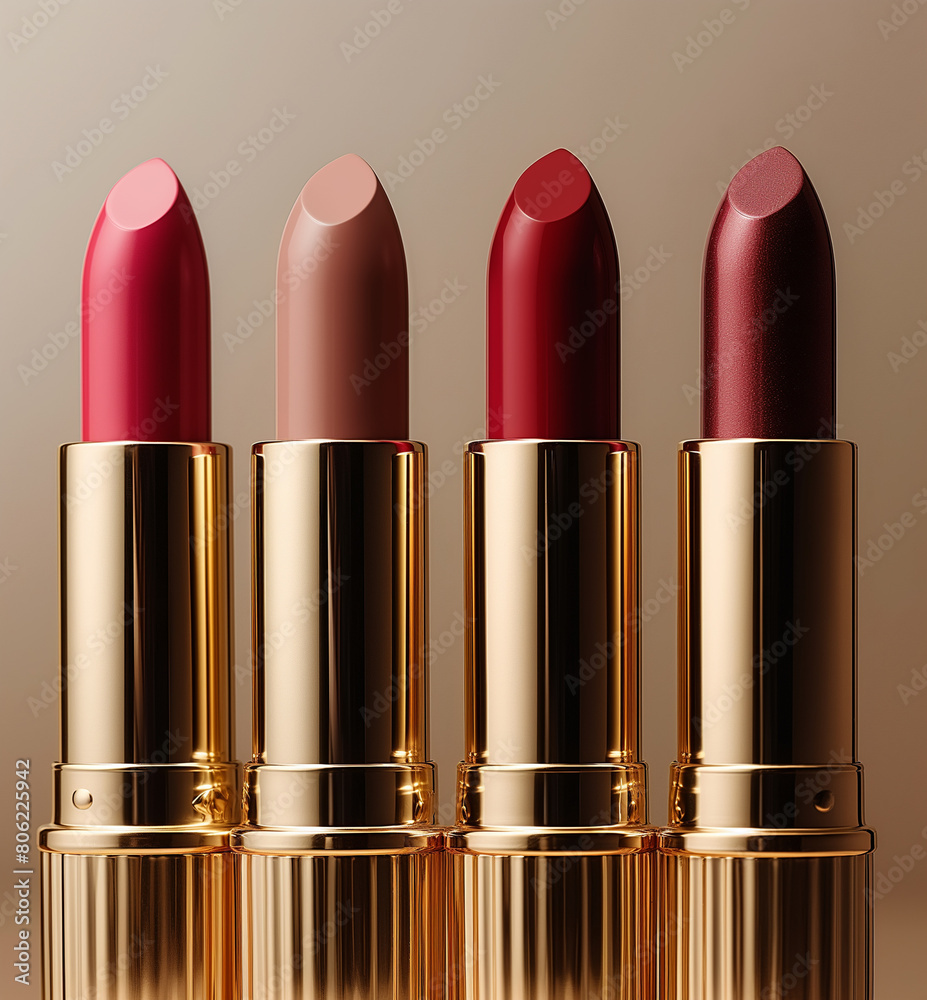 Lipstick samples. Beauty and fashion style. Lipstick samples. Beauty and fashion style.