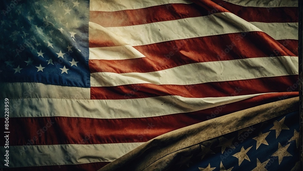 Grunge American flag Memorial or Veterans Day, 4th of July, Independence day, Grunge American flag Memorial or Veterans Day, 4th of July, Independence day,